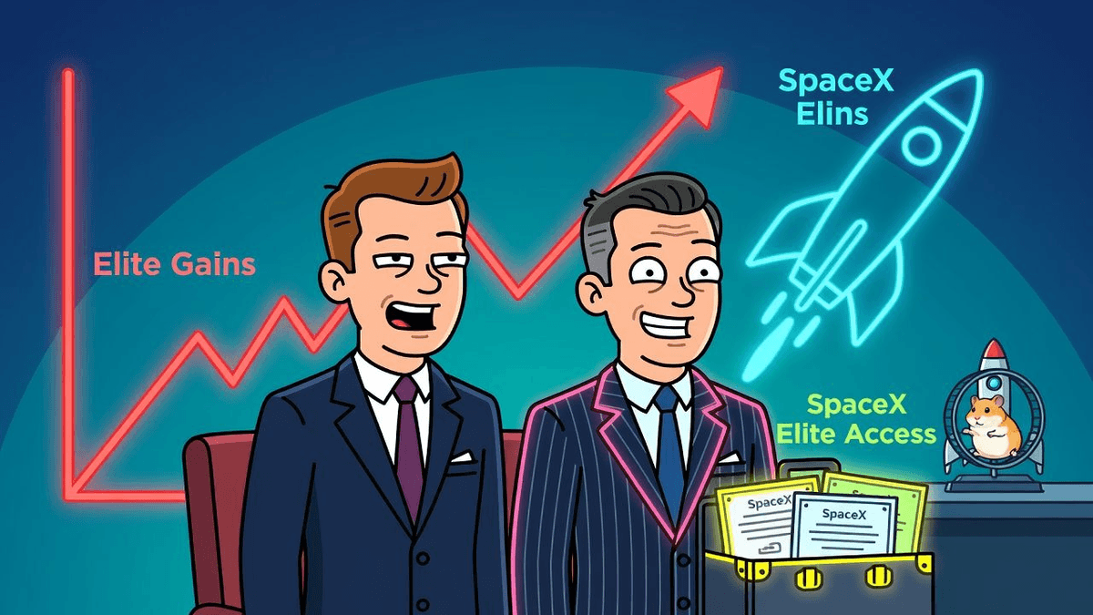 Absurdity Audit: Banks Weaponize SpaceX Listing for Elite Clients — Finance satirical illustration · MEDIUM tier · Roast Station editorial