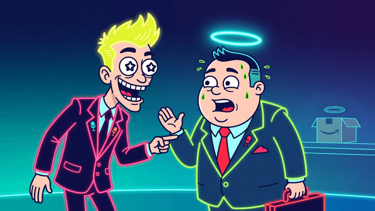 Amazon's Faith Drama: Refreshingly Raw or Peak Corporate Halo Polish? — Entertainment satirical illustration · MEDIUM tier · Roast Station editorial