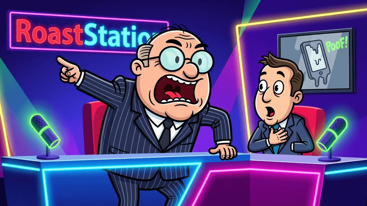 Nothing CEO Says Apps Will Disappear — Tech satirical illustration · SPICY tier · Roast Station editorial