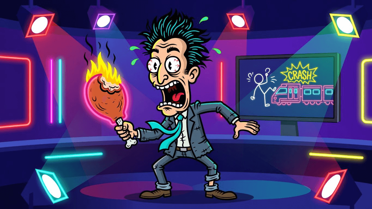 Bachelor Bends Rules for TikTok Trainwreck, Eats Backfire — Sports satirical illustration · SPICY tier · Roast Station editorial