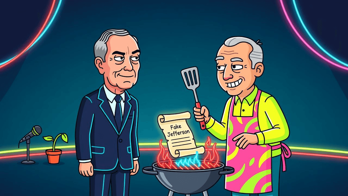 Bloomberg Lets Rubenstein Grill Fake Jefferson on Legacy