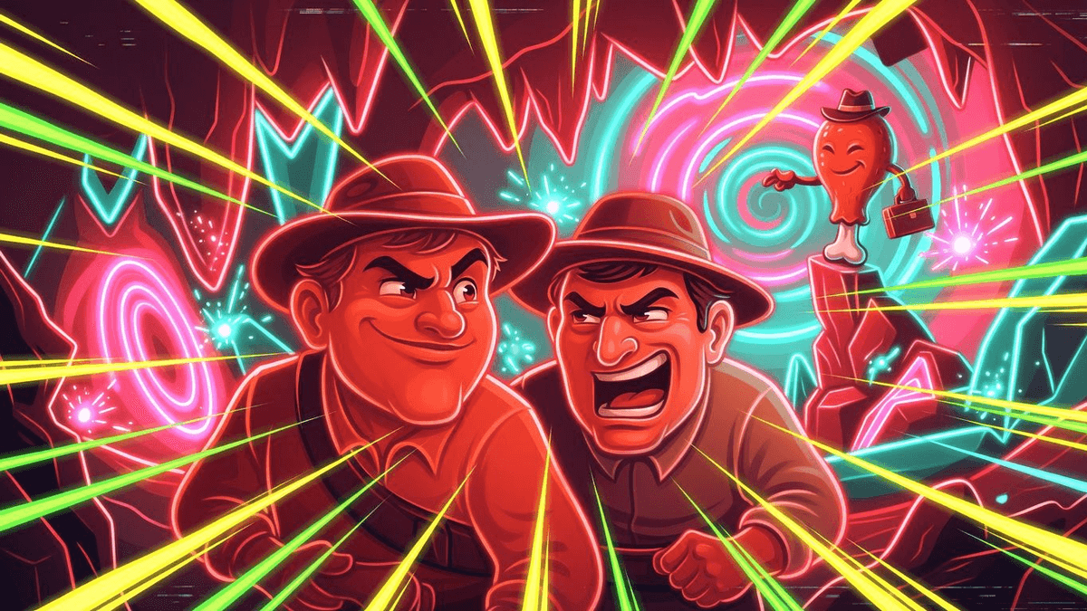 Cave Keeps Two Villagers as Rescuers Say Search Continuing — World satirical illustration · SPICY tier · Roast Station editorial