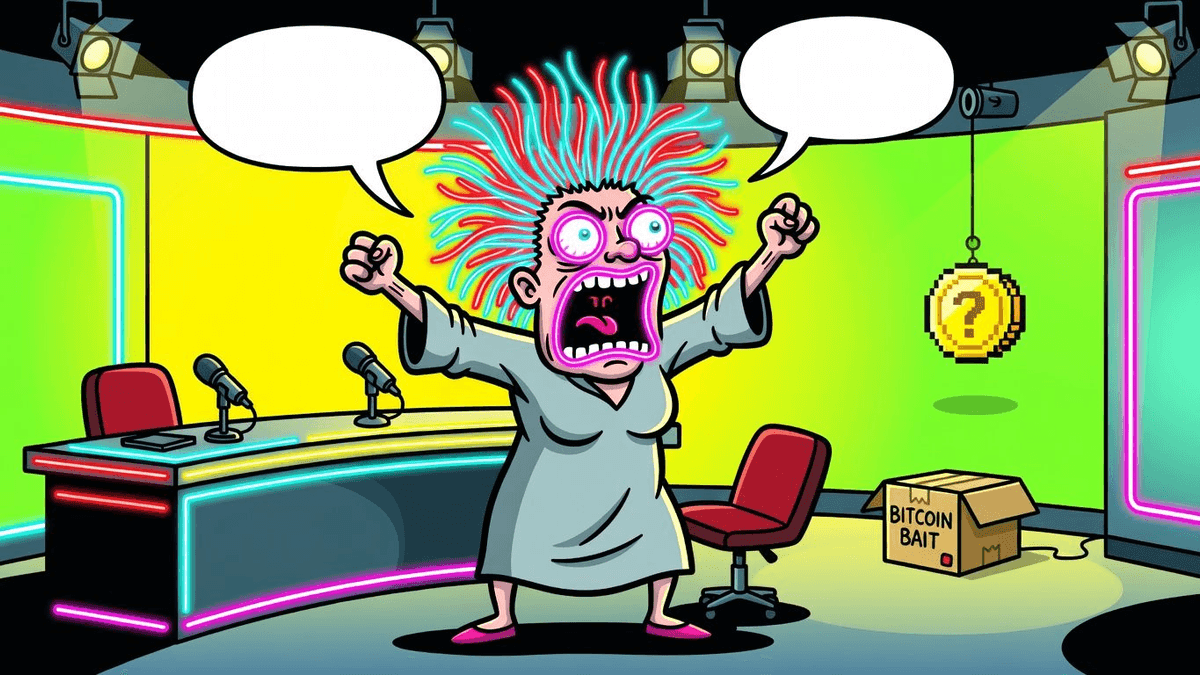 Craig Melvin's Mom-Nap Fury: Bitcoin Bait or TV Stunt? — Tech satirical illustration · SPICY tier · Roast Station editorial