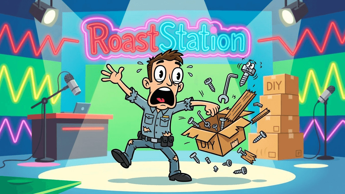 DHS Funded Like a Half-Assed DIY Kit — Culture satirical illustration · SPICY tier · Roast Station editorial