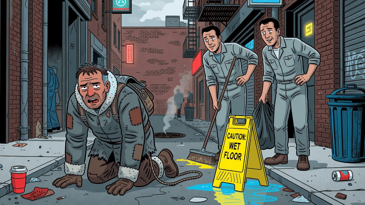 Everest 'Miracle' Self-Rescue: Sherpa Found Crawling by Cleaners — World satirical illustration · SPICY tier · Roast Station editorial