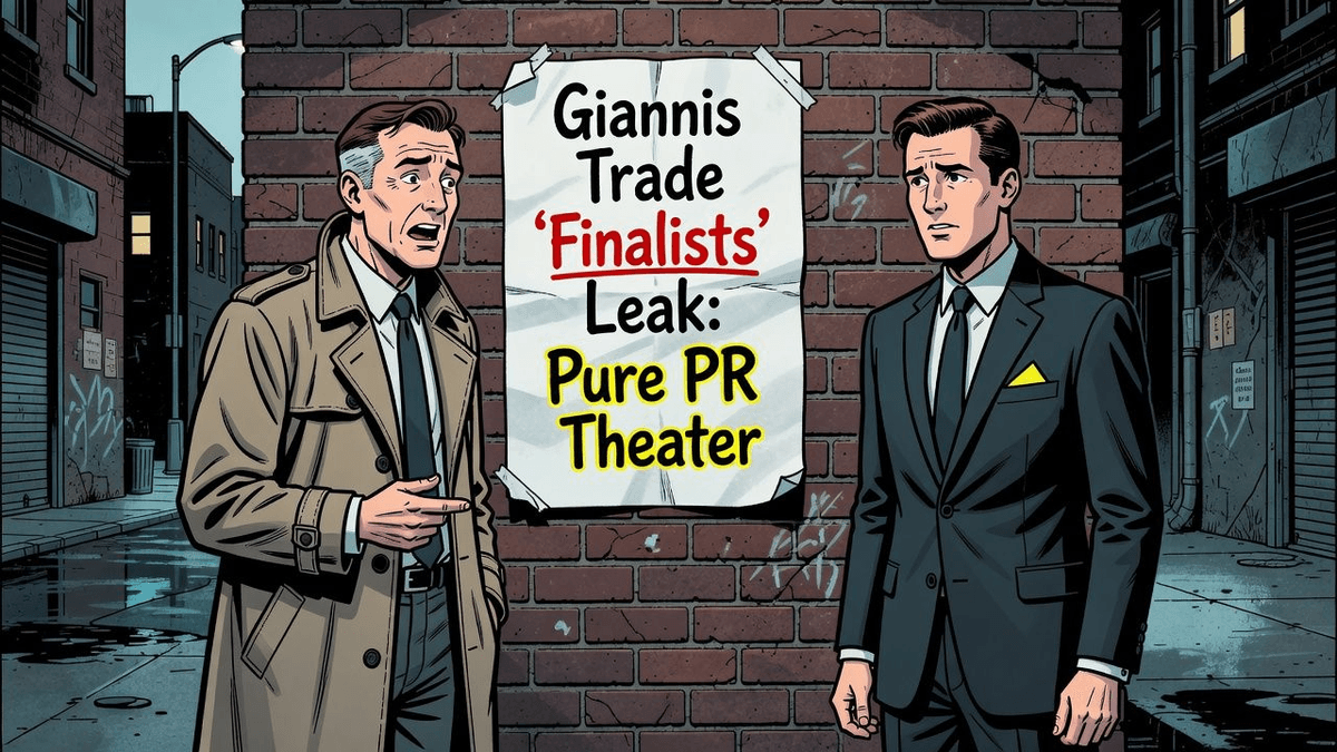 Giannis Trade 'Finalists' Leak: Pure PR Theater