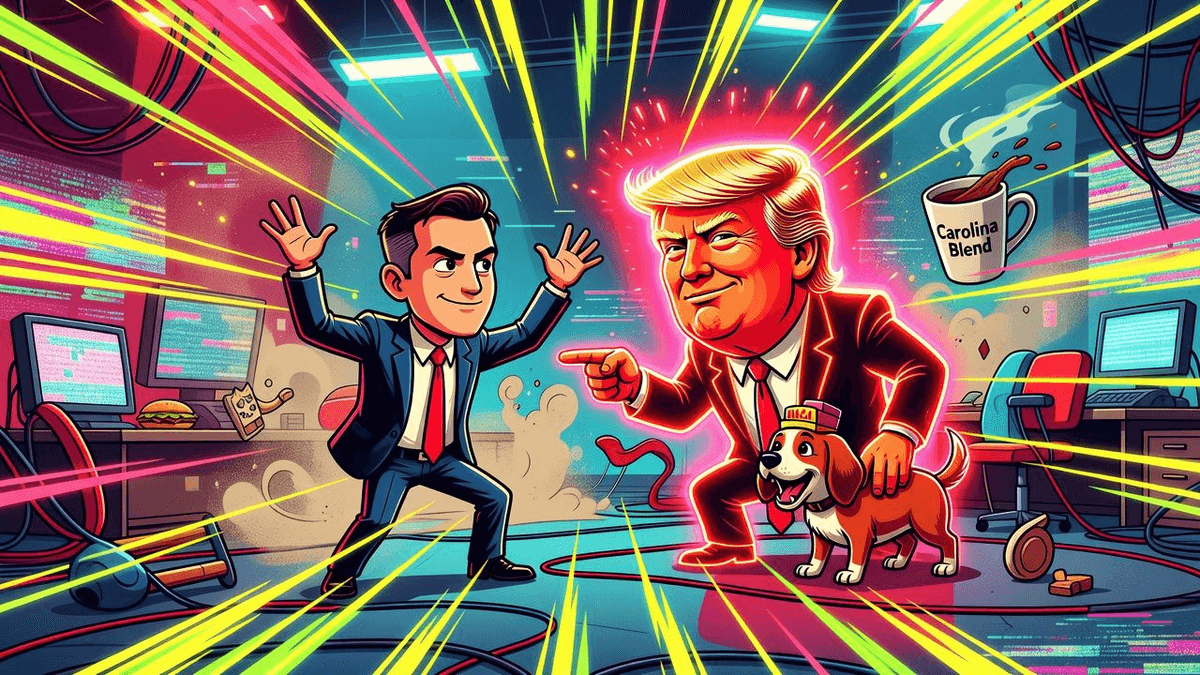 Graham's Trump Glow-Up: Fiercest Critic to Carolina Lapdog — Politics satirical illustration · SPICY tier · Roast Station editorial