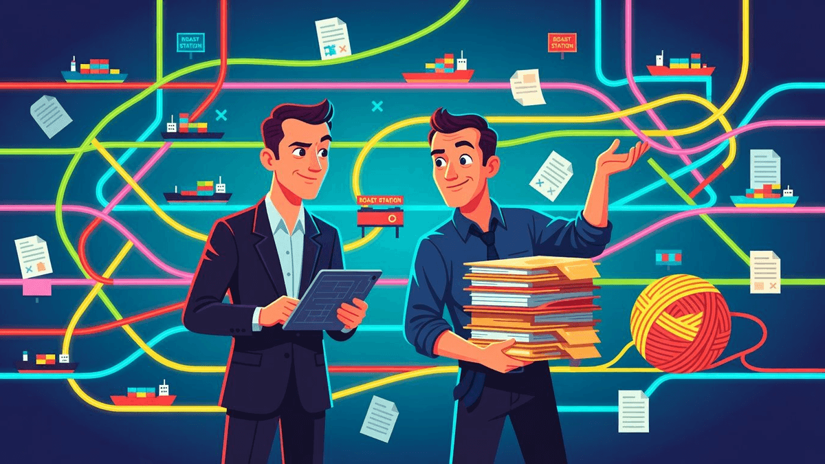 Hormuz Deal Audit Exposes 1,500-Ship Backlog Nightmare — World satirical illustration · MEDIUM tier · Roast Station editorial