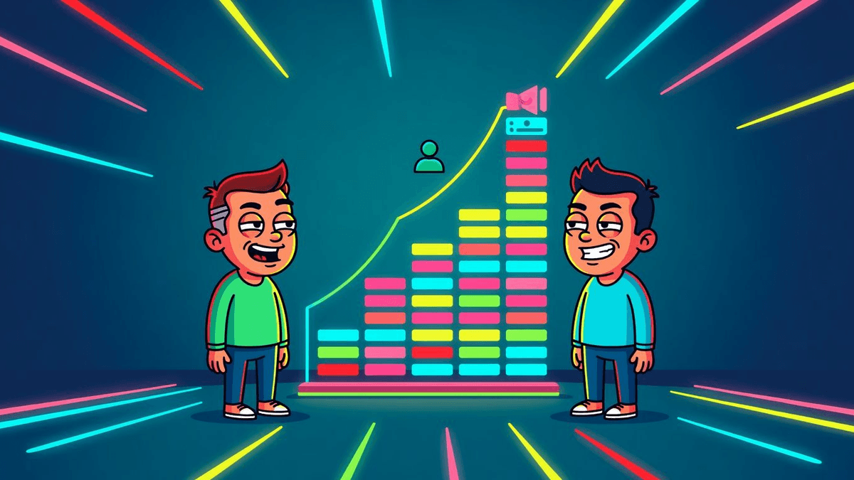 LinkedIn Ego Meter Climbs Into Influencer Territory — Tech satirical illustration · MEDIUM tier · Roast Station editorial