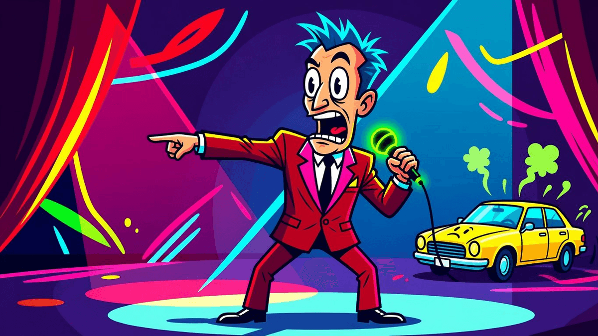 Lloyds' Car Loan Circus: 30K Sue for £66M Lemon Fix — Politics satirical illustration · SPICY tier · Roast Station editorial