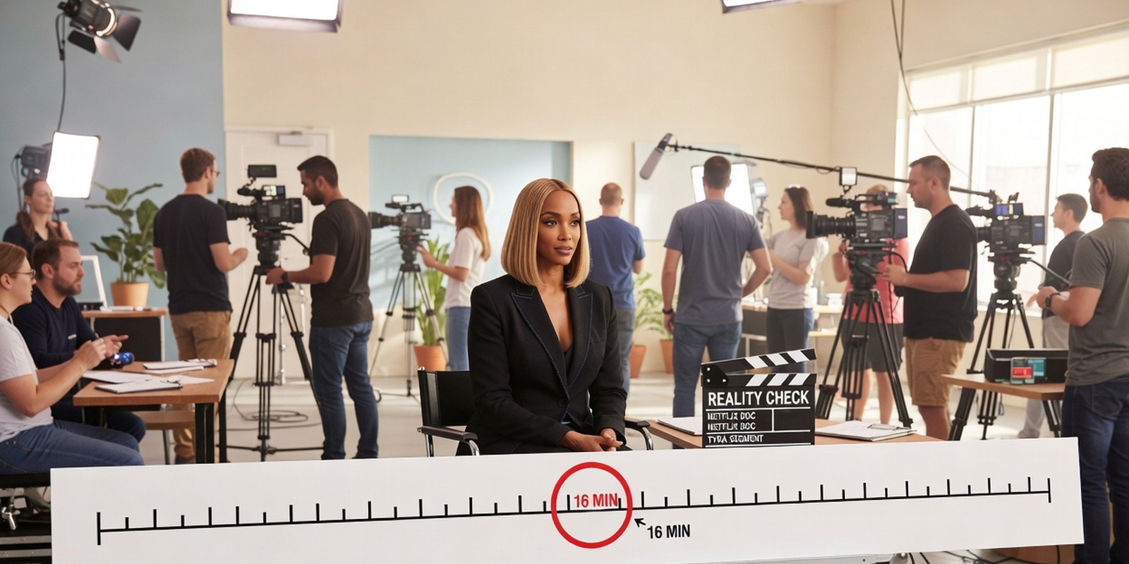 Netflix Used 16 Minutes of Tyra's Three Hours — Entertainment satirical illustration by Roast Station