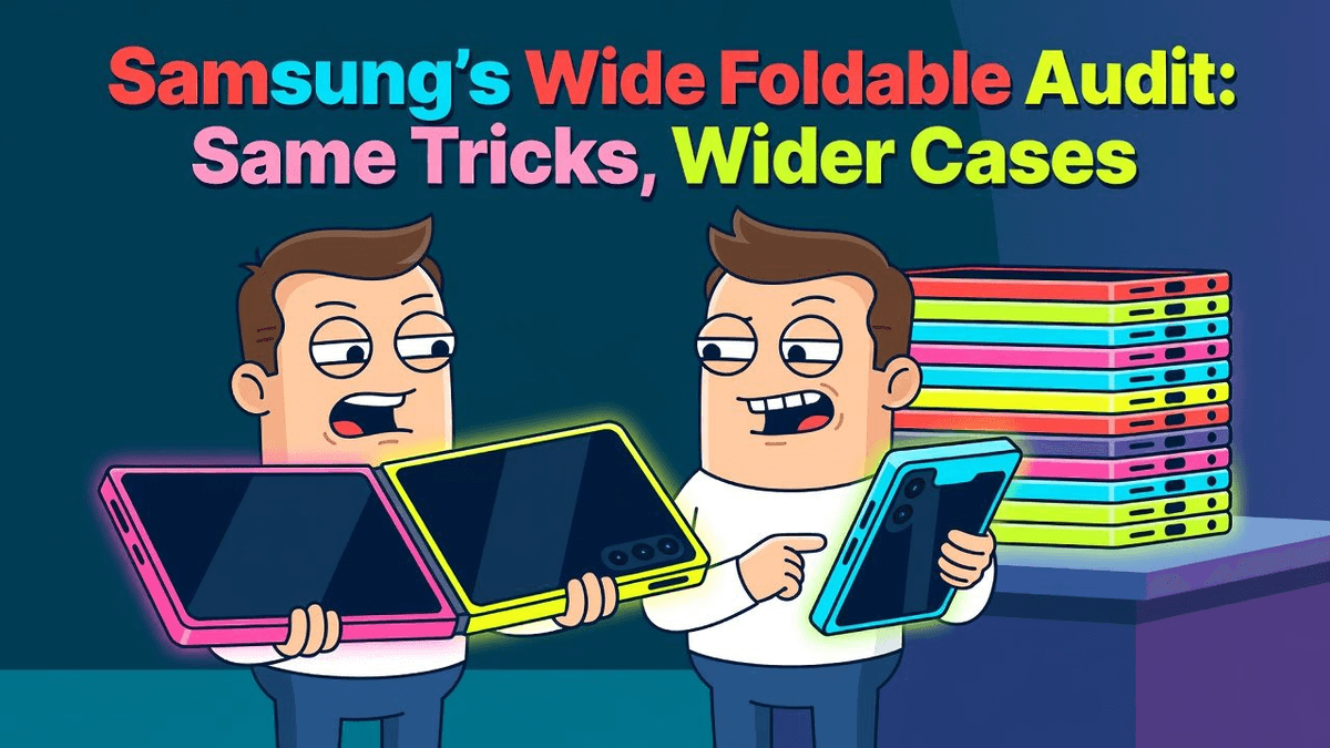 Samsung's Wide Foldable Audit: Same Tricks, Wider Cases