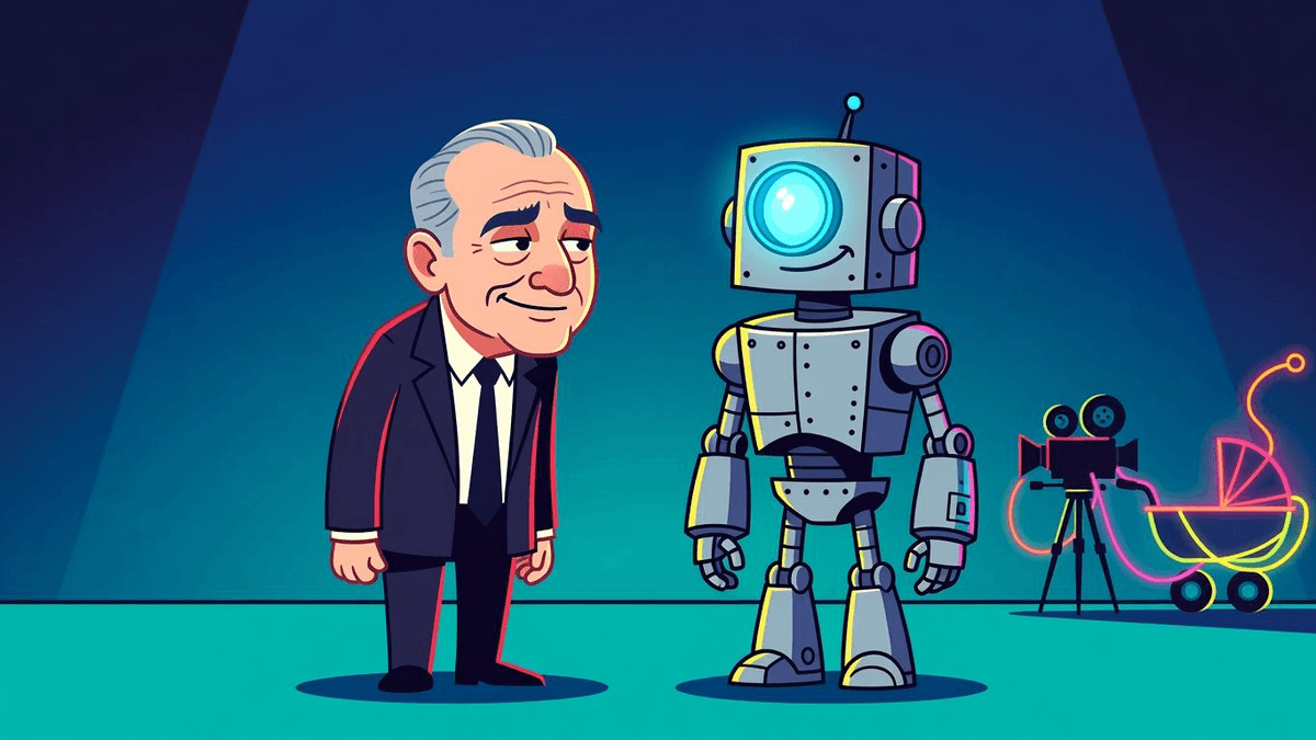 Scorsese's AI Embrace Won't Birth the Next Goodfellas — Entertainment satirical illustration · MEDIUM tier · Roast Station editorial
