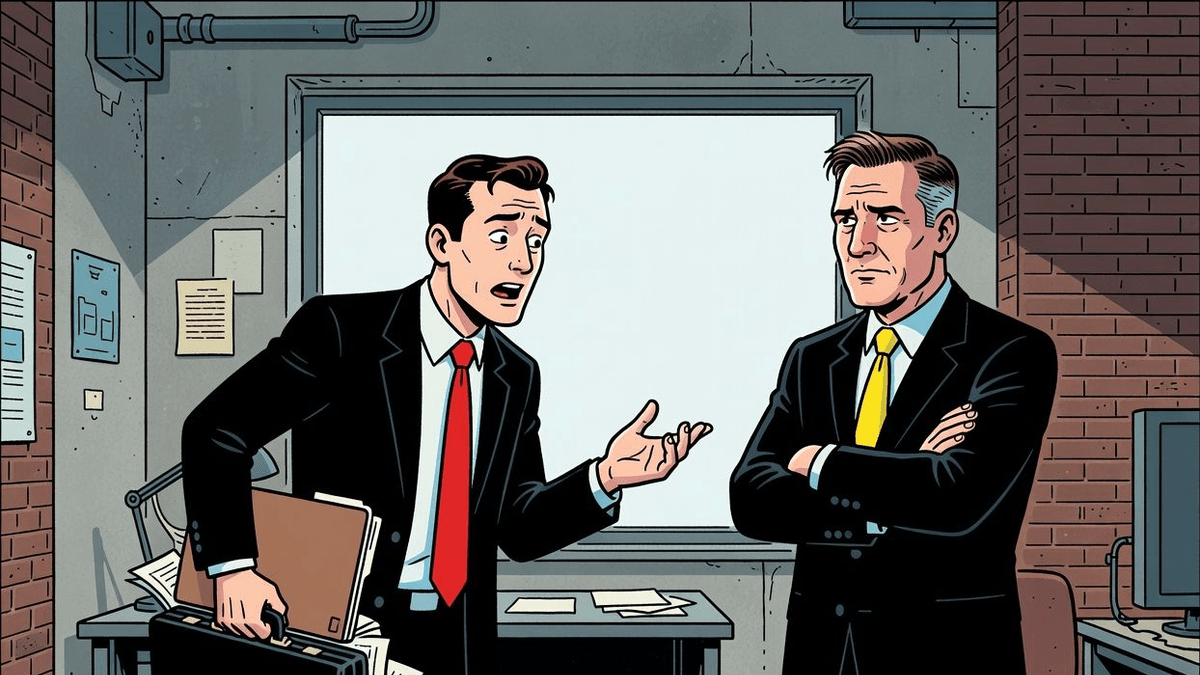 Starmer's Hard-Edged Defence: Justifies Spending As Secretary Bails — Politics satirical illustration · SPICY tier · Roast Station editorial