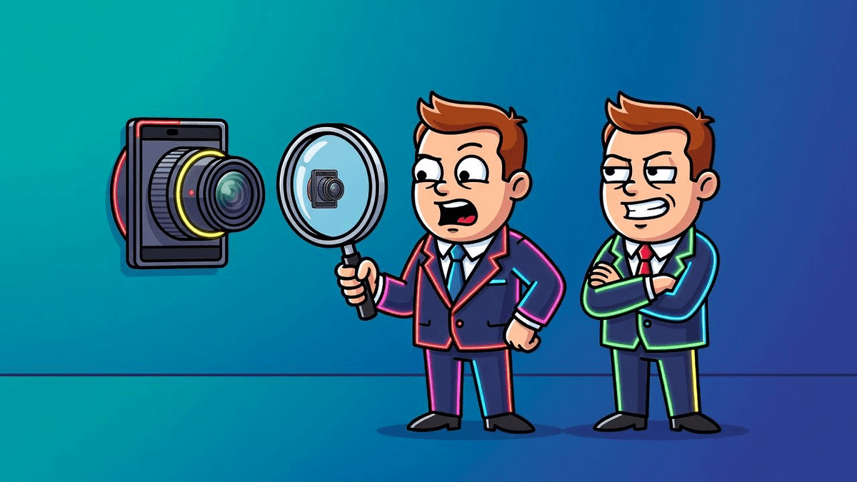 Xperia 1 VIII Audit Exposes Sony's Zoom Retreat — Tech satirical illustration · MEDIUM tier · Roast Station editorial
